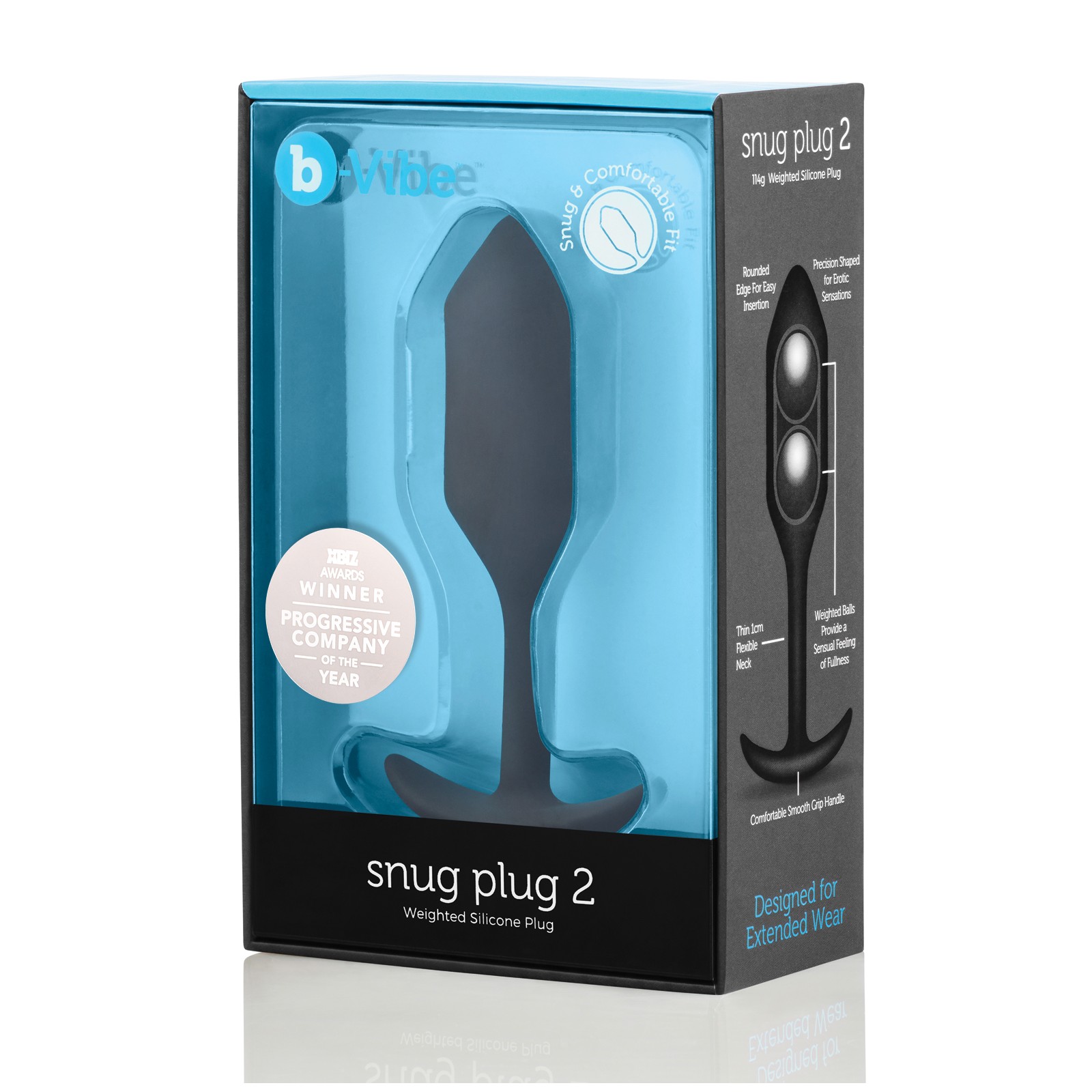 b-Vibe Plug Snug con Peso 2 - Placer Mejorado