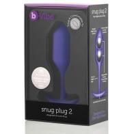 b-Vibe Snug Plug 2 Pesado - 114g Púrpura