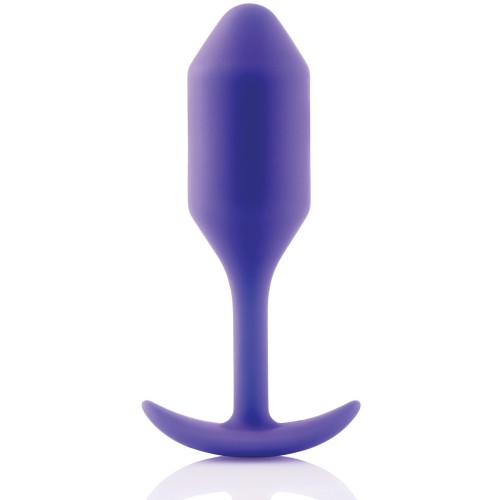 b-Vibe Snug Plug 2 Pesado - 114g Púrpura