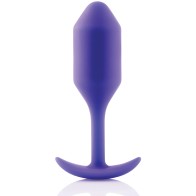 b-Vibe Snug Plug 2 Pesado - 114g Púrpura