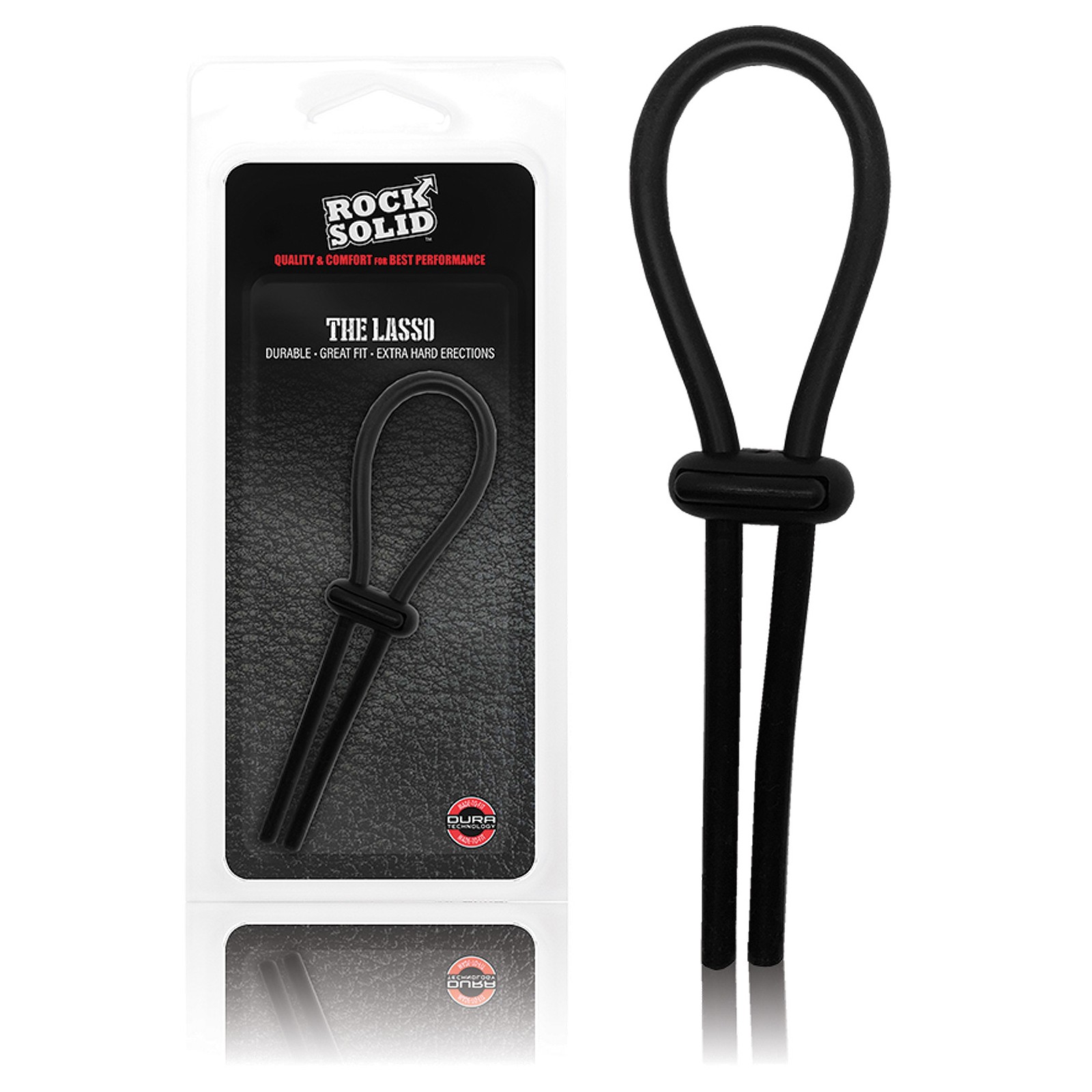 Cockring Rock Solid Lasso - Negro