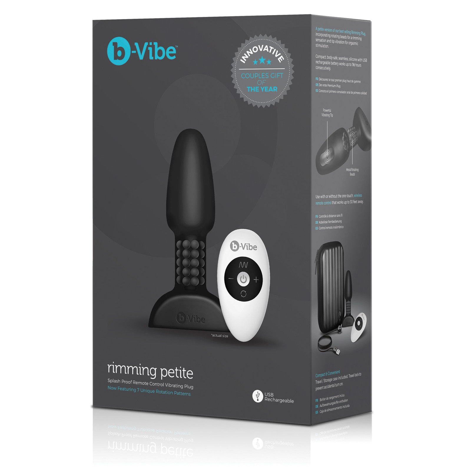 b-Vibe Petite Rimming Plug Black