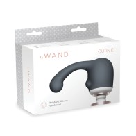 Le Wand Curve Weighted Silicone Attachment for Targeted Stimulation