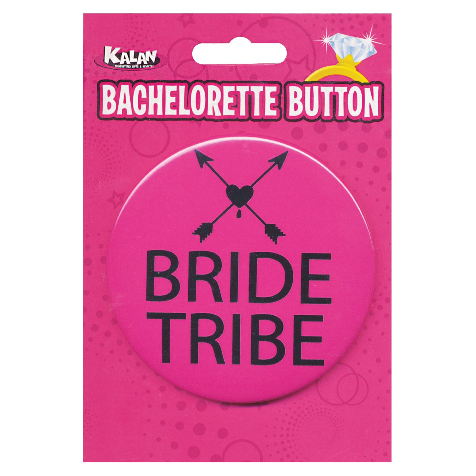 Botón Bride Tribe Rosa Negro