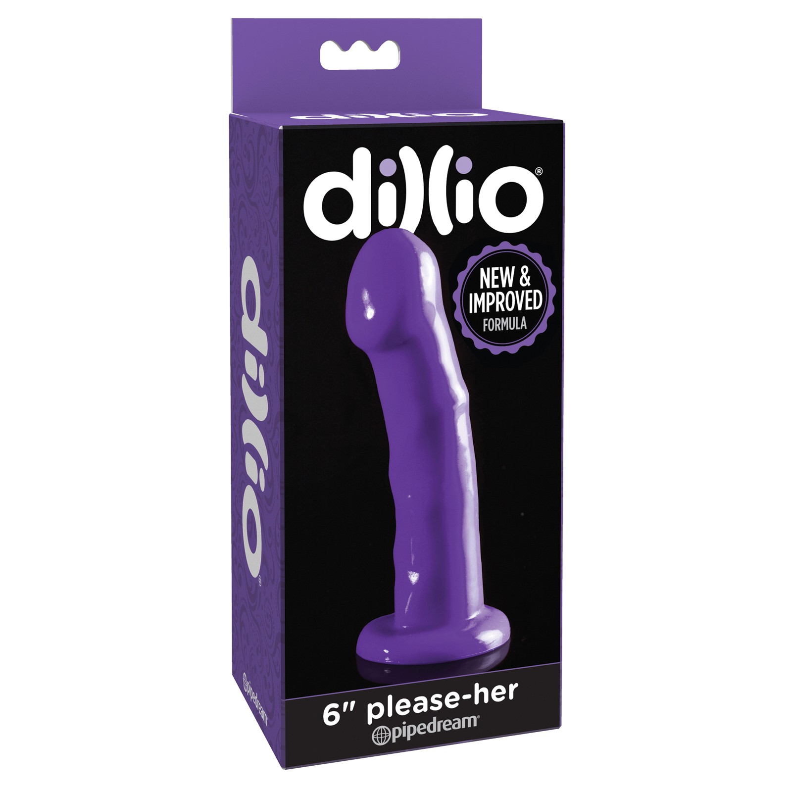 Dillio 6" Please Her Púrpura Dildo para Principiantes