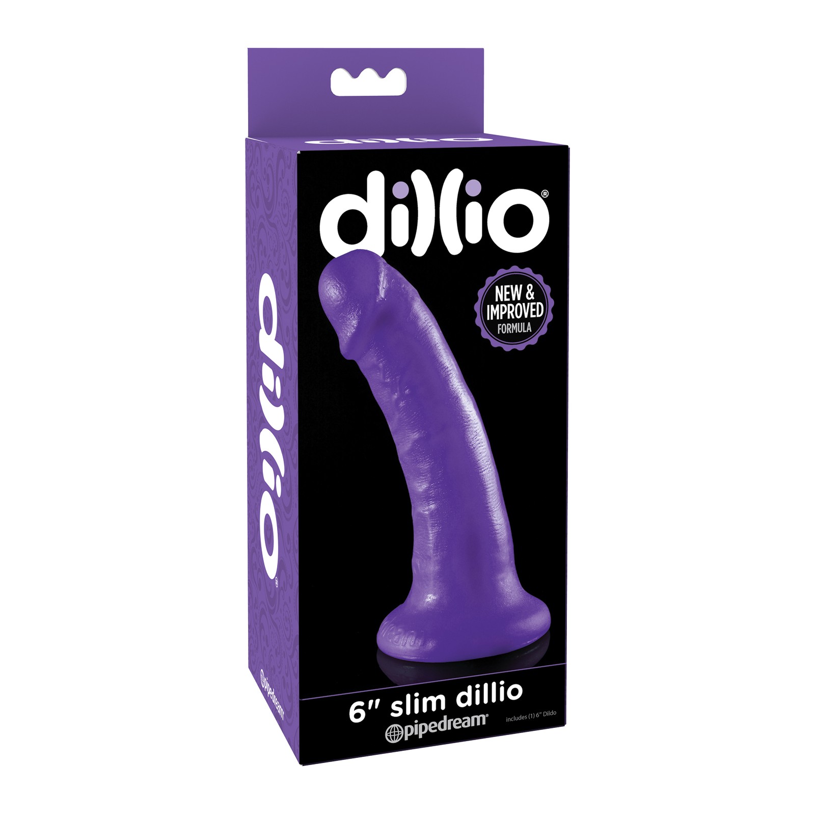 Dillio 6 Slim Purple Dildo