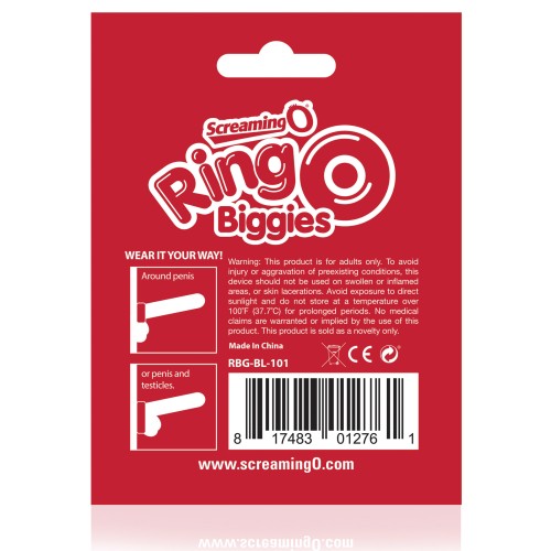 Screaming O RingO Biggies Cock Ring - Black