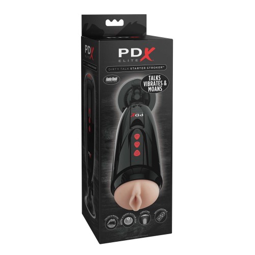 PDX Elite Dirty Talk Starter Stroker