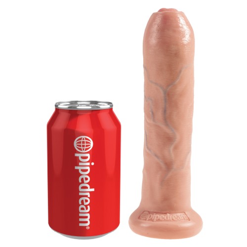 King Cock Dildo Sin Circuncidar Carne 7 Pulgadas