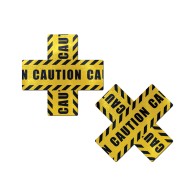 Pastease Premium Caution Cross Negro Amarillo