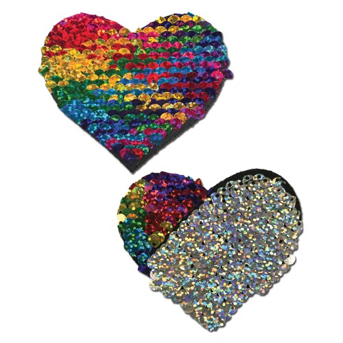 Pastease Color Changing Flip Sequins Heart for Fun Parties