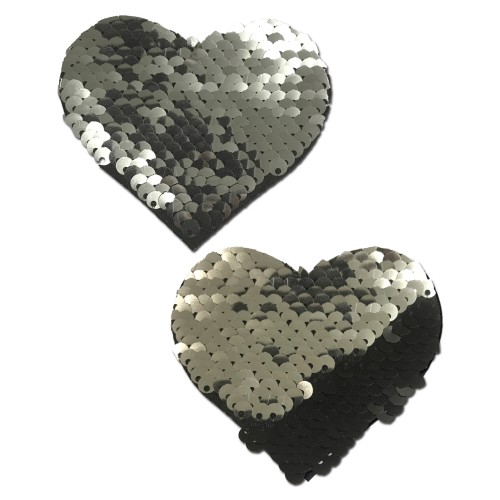 Pastease Premium Color Changing Flip Sequins Heart