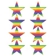 Pastease Premium Mini Rainbow Stars - Fun Body Art