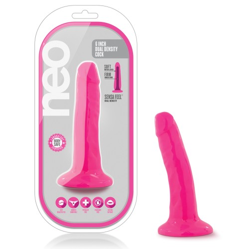 Blush Neo 5.5 Inch Dual Density Cock Neon Pink