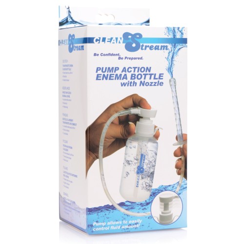 Botella de Enema con Bomba y Boquilla Cleanstream