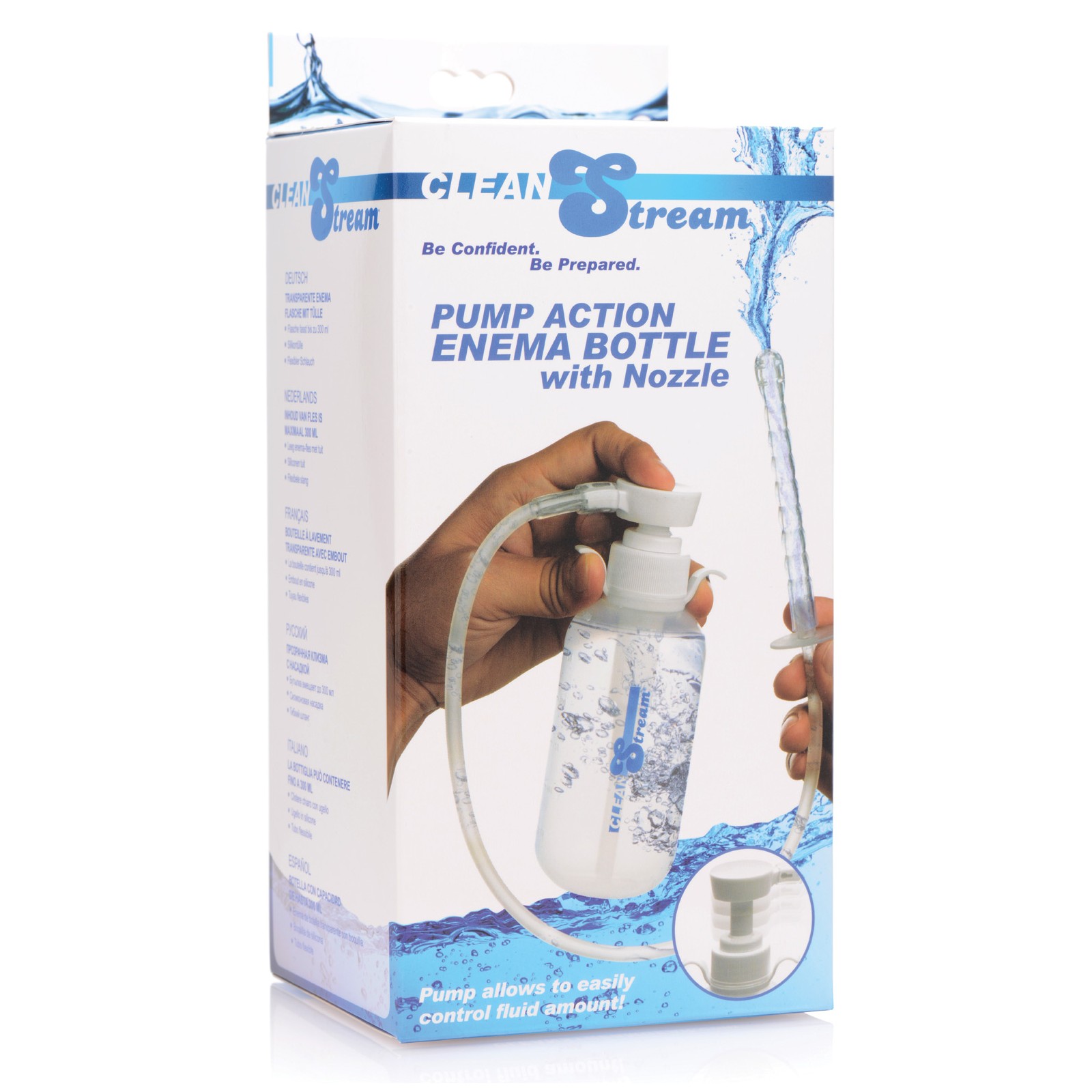 Cleanstream Pump Action Enema Bottle with Nozzle