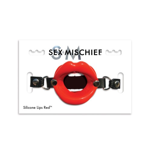 Sex & Mischief Silicone Lips Open Mouth Gag