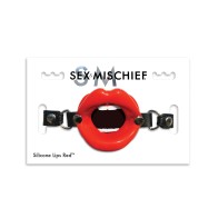 Sex & Mischief Silicone Lips Open Mouth Gag