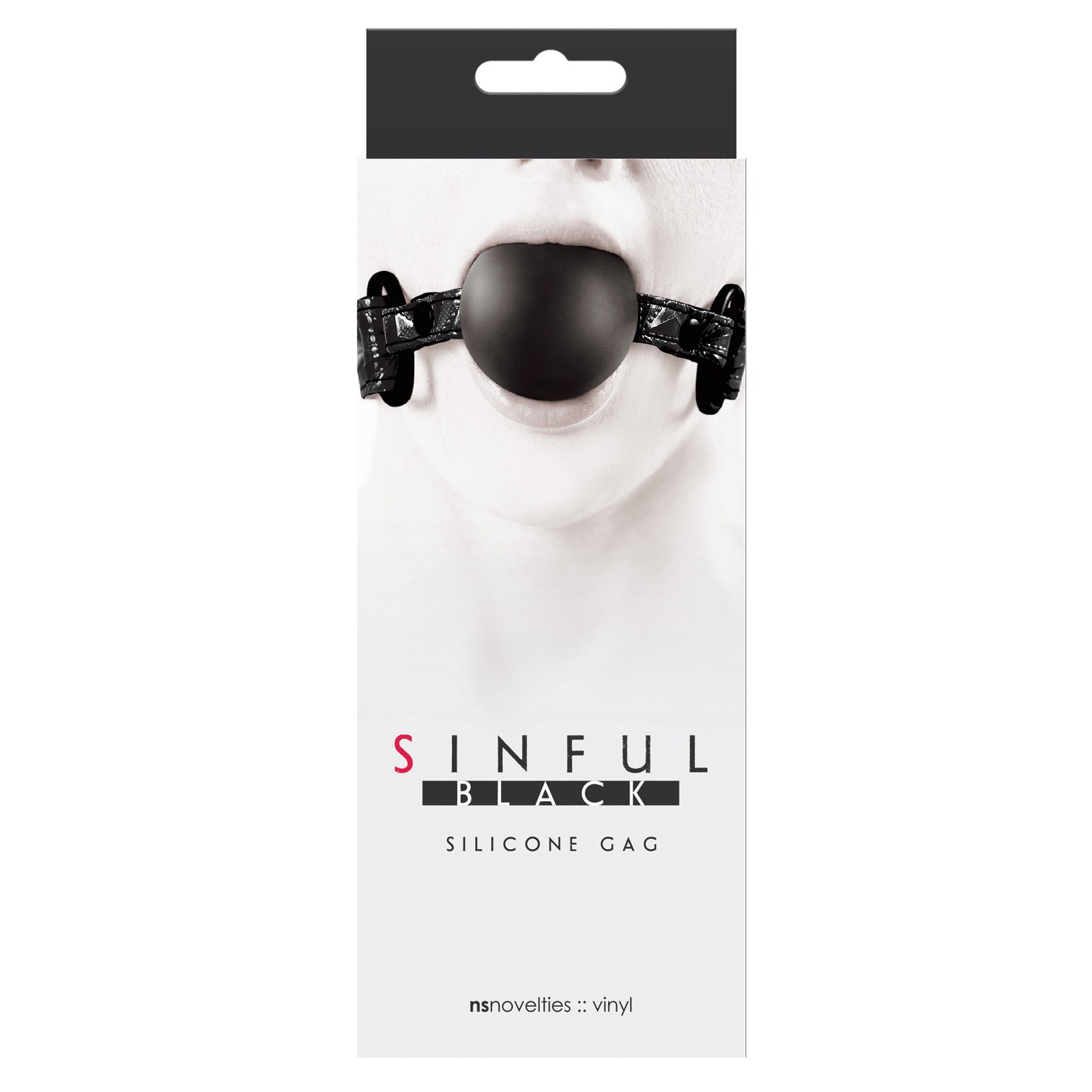 Gag de Silicona Suave Sinful - Negro