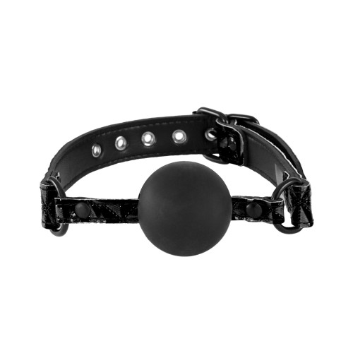 Gag de Silicona Suave Sinful - Negro