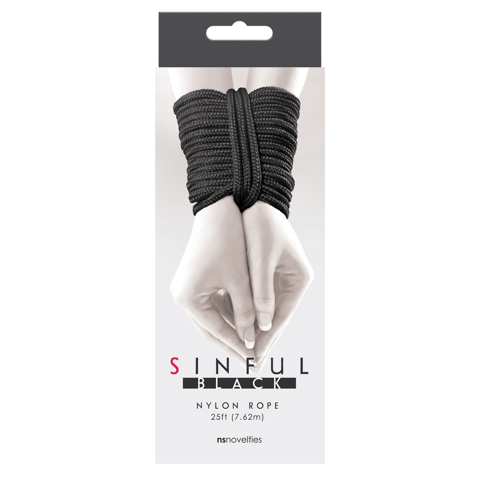 Sinful 25ft Nylon Rope Black