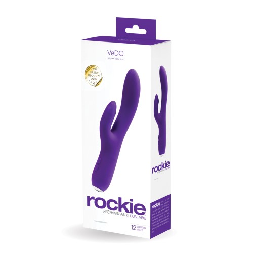 VeDO Rockie Rechargeable Dual Vibe - Indigo