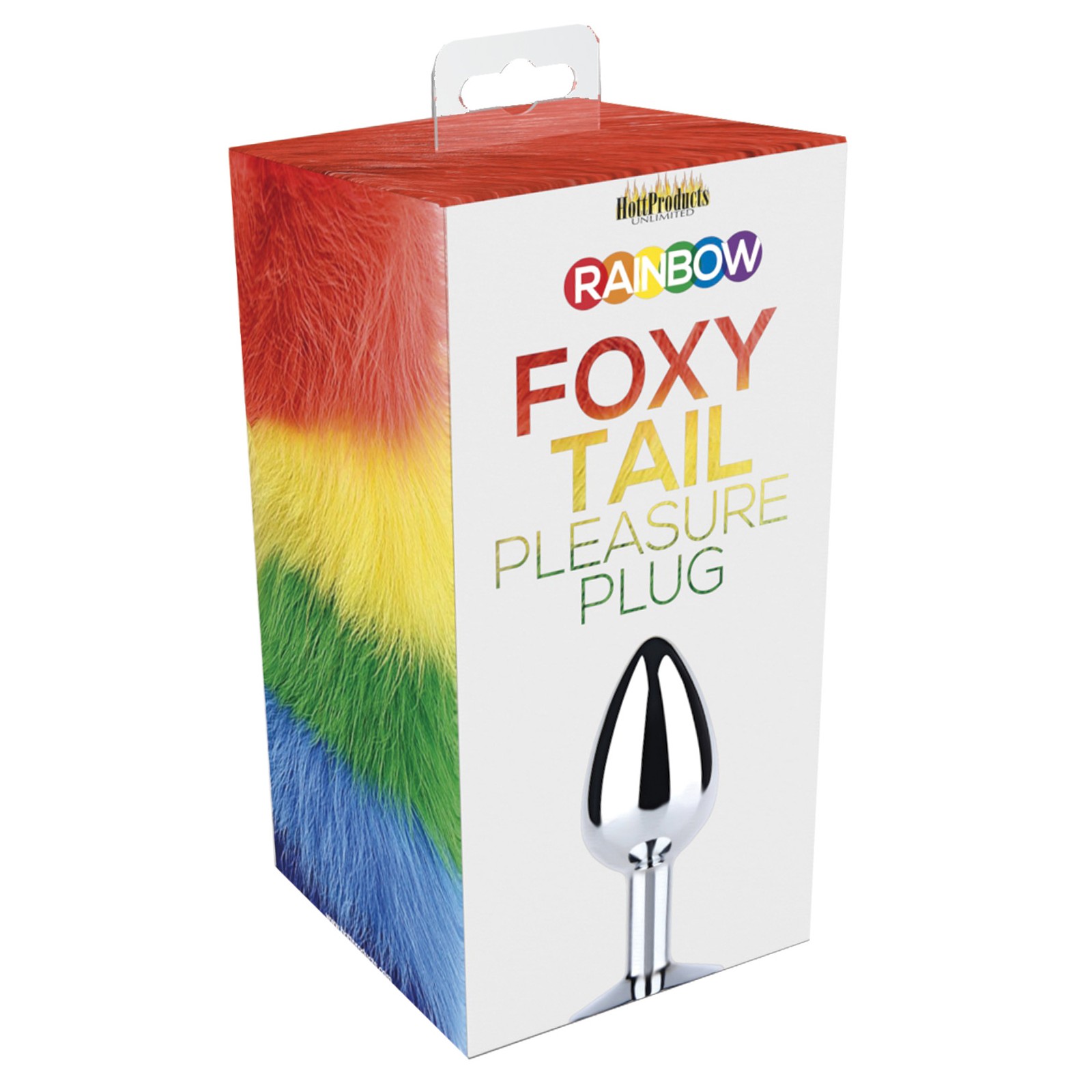 Plug Anal Rainbow Foxy Tail para Exploración Juguetona