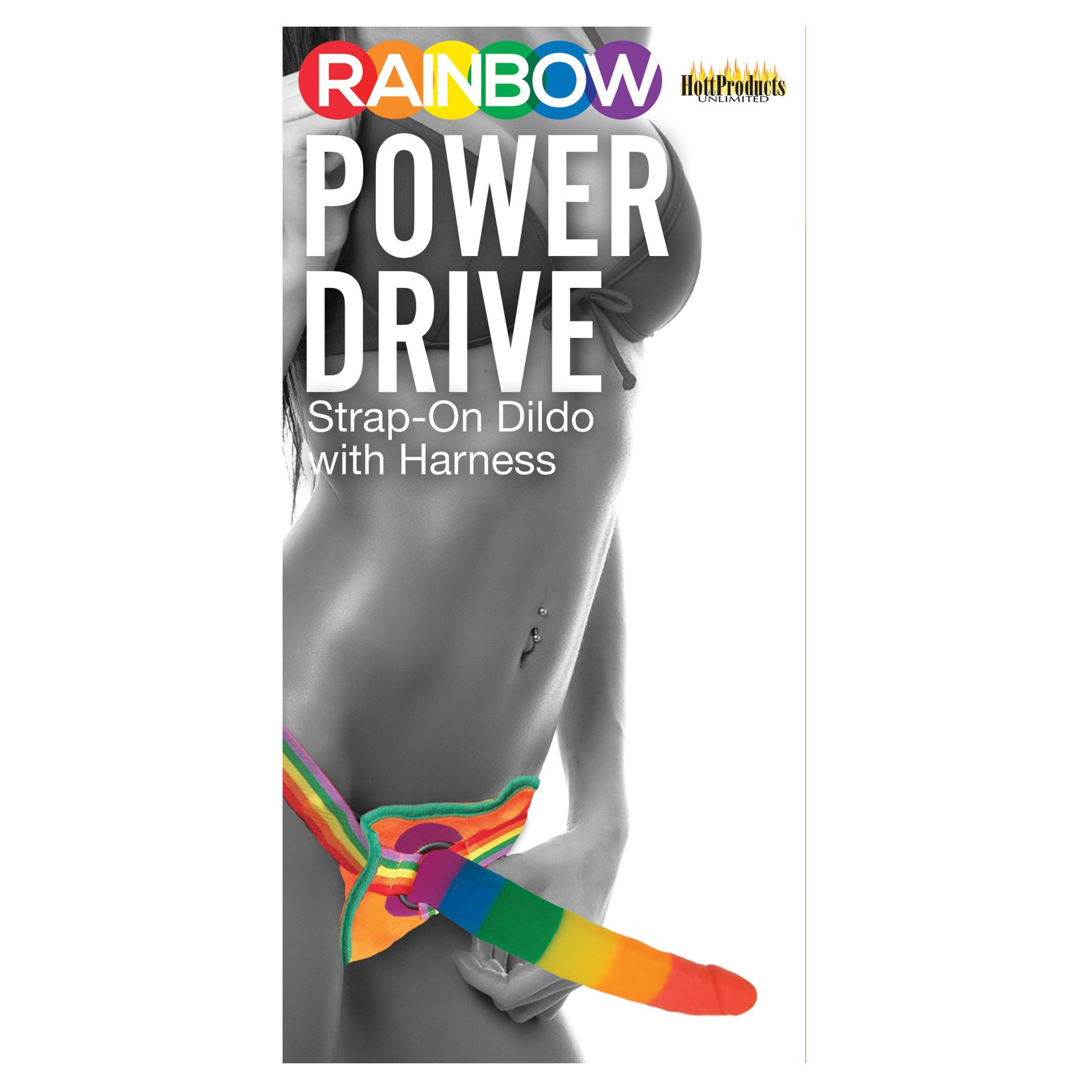 Rainbow 7" Strap-On Dildo - Enhance Your Pleasure