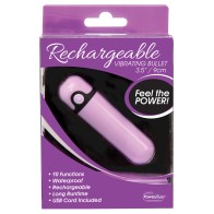 Simple & True Rechargeable Vibrating Bullet - Purple