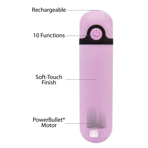 Simple & True Rechargeable Vibrating Bullet - Purple