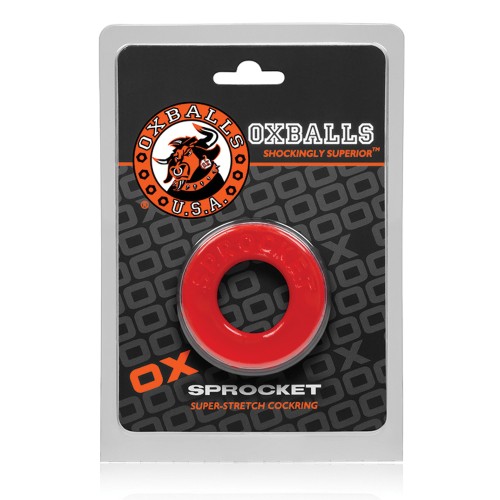 Cockring Oxballs Atomic Jock Sprocket Rojo