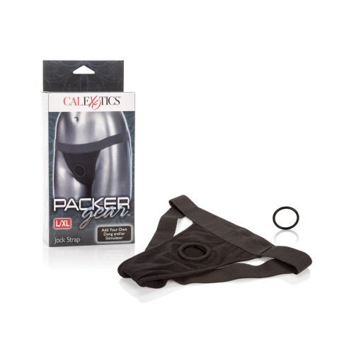 Jock Strap Packer Gear Negro L/XL para Uso Cómodo