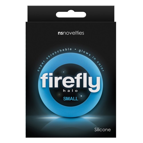 Firefly Halo Small Glow-in-the-Dark Cockring Blue