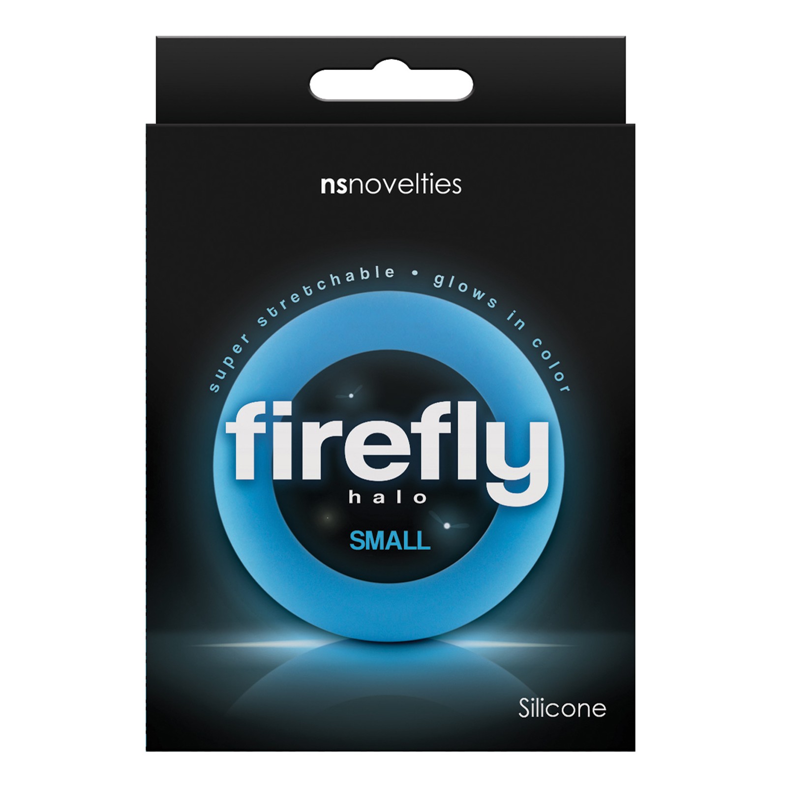 Firefly Halo Small Glow-in-the-Dark Cockring Blue