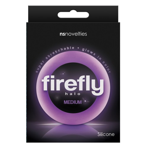 Firefly Halo Medium Cockring - Purple