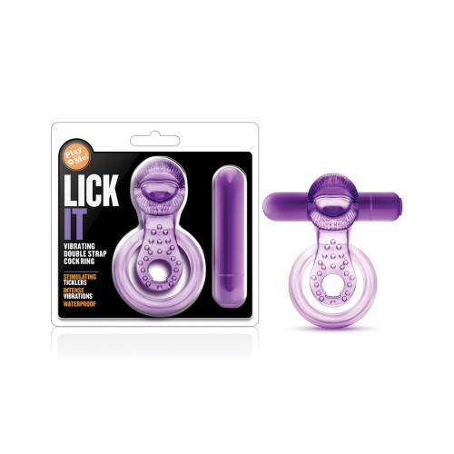 Blush Play Lick It Vibrating Cockring