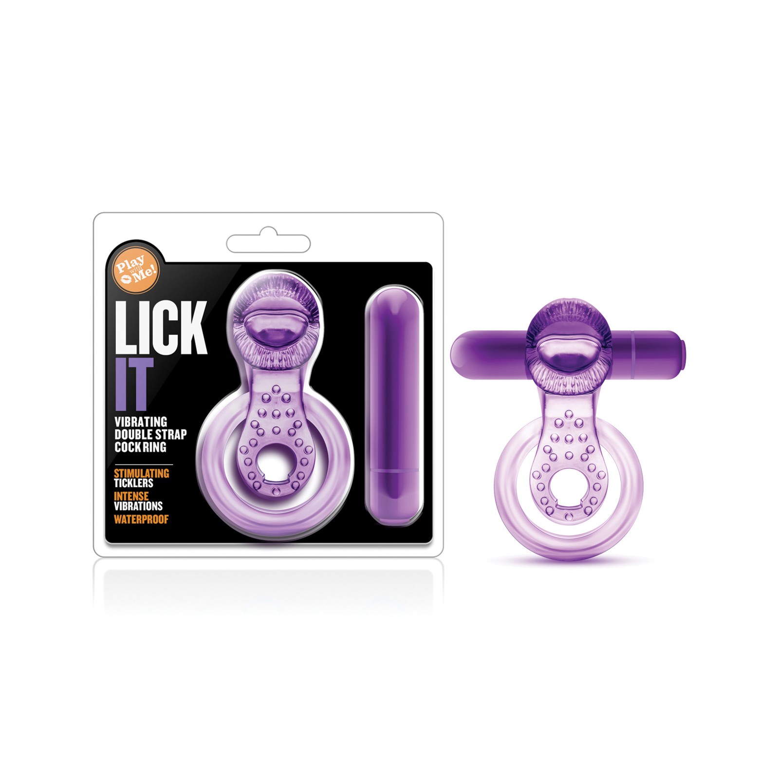 Blush Play Lick It Vibrating Cockring