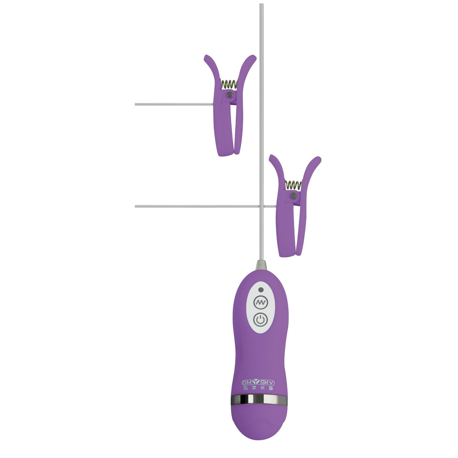 GigaLuv Vibrating Clamps 10 Functions Purple