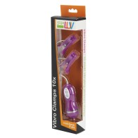 GigaLuv Vibrating Clamps 10 Functions Purple