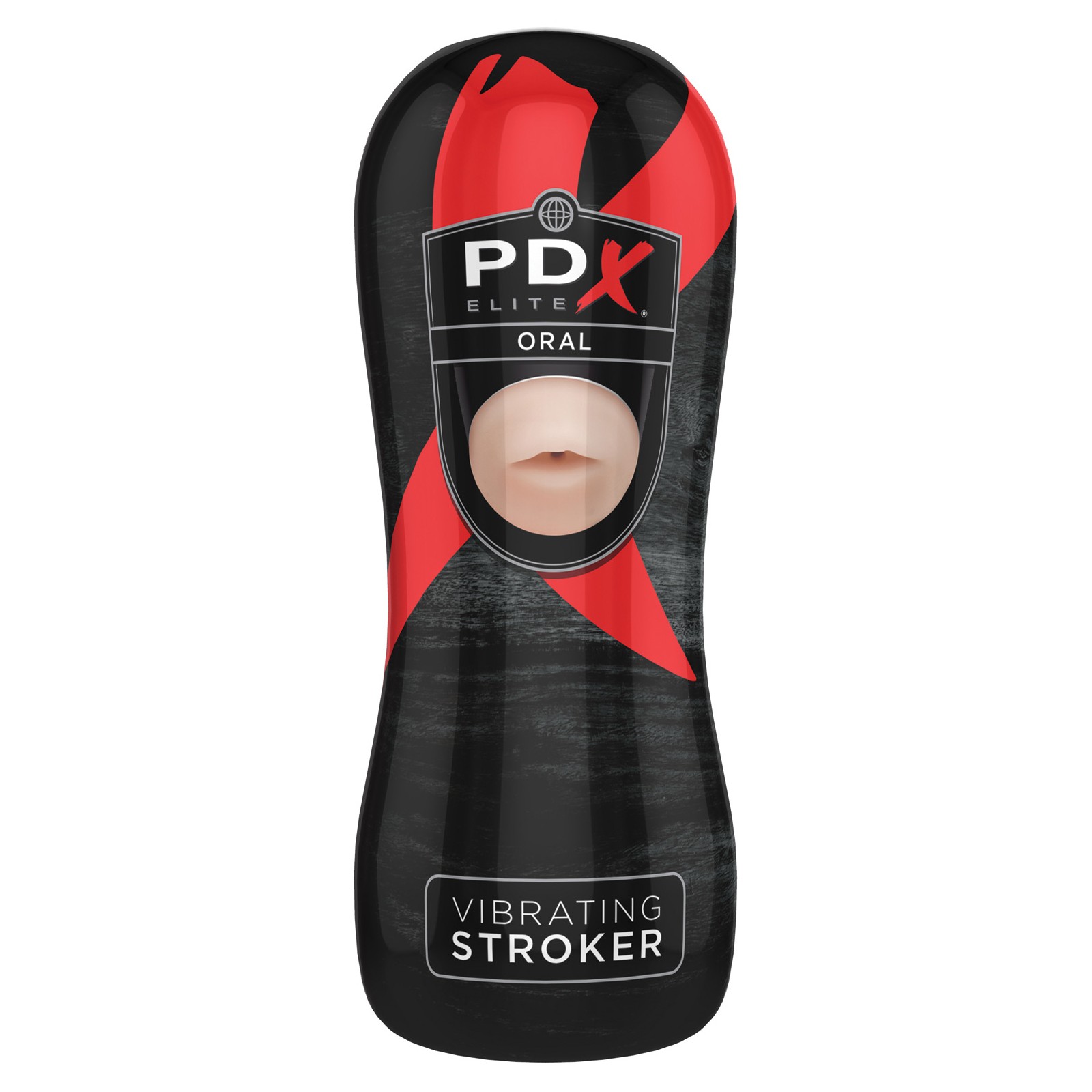 PDX Elite Vibrating Oral Stroker - Realistic Texture