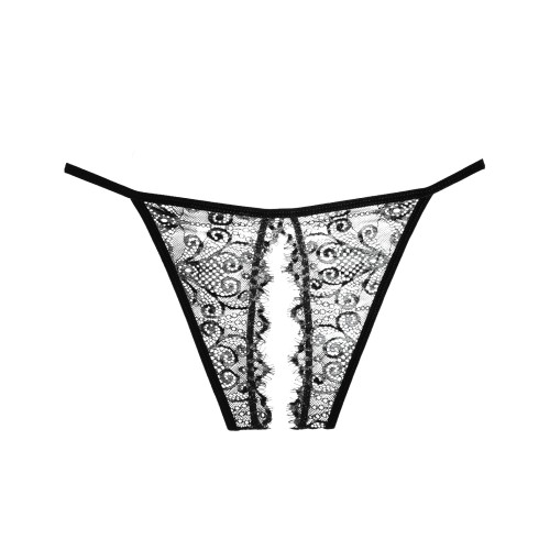 Adore Lace Enchanted Belle Panty Black