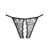 Adore Lace Enchanted Belle Panty Black