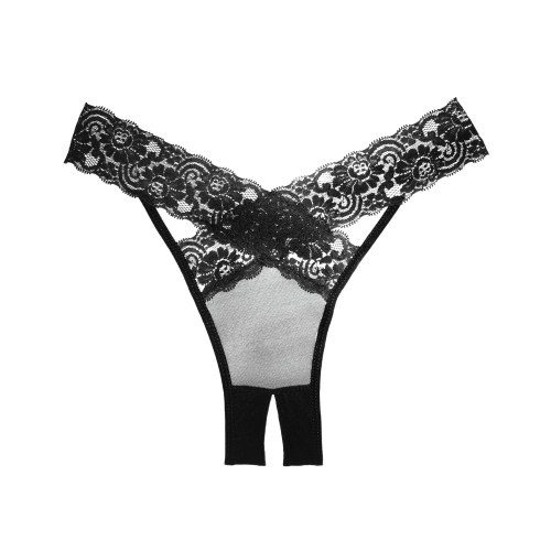 Panty de Encaje y Tulle Adore Negro T. Única