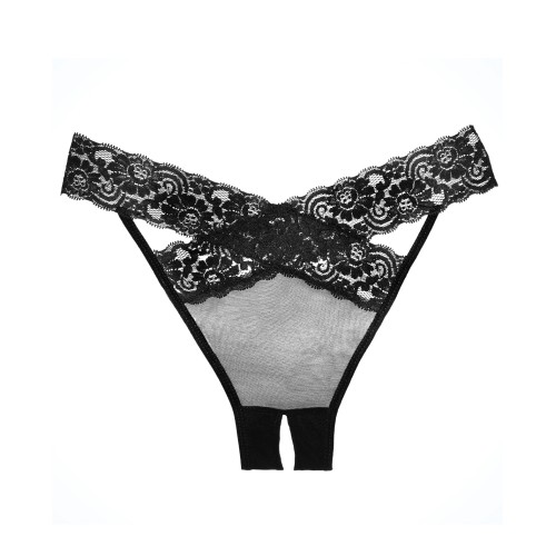 Panty de Encaje y Tulle Adore Negro T. Única