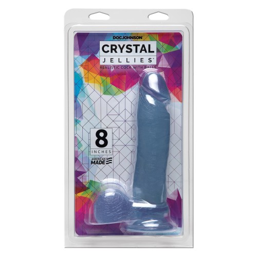 Crystal Jellies 8-Inch Realistic Cock - Safe & Realistic