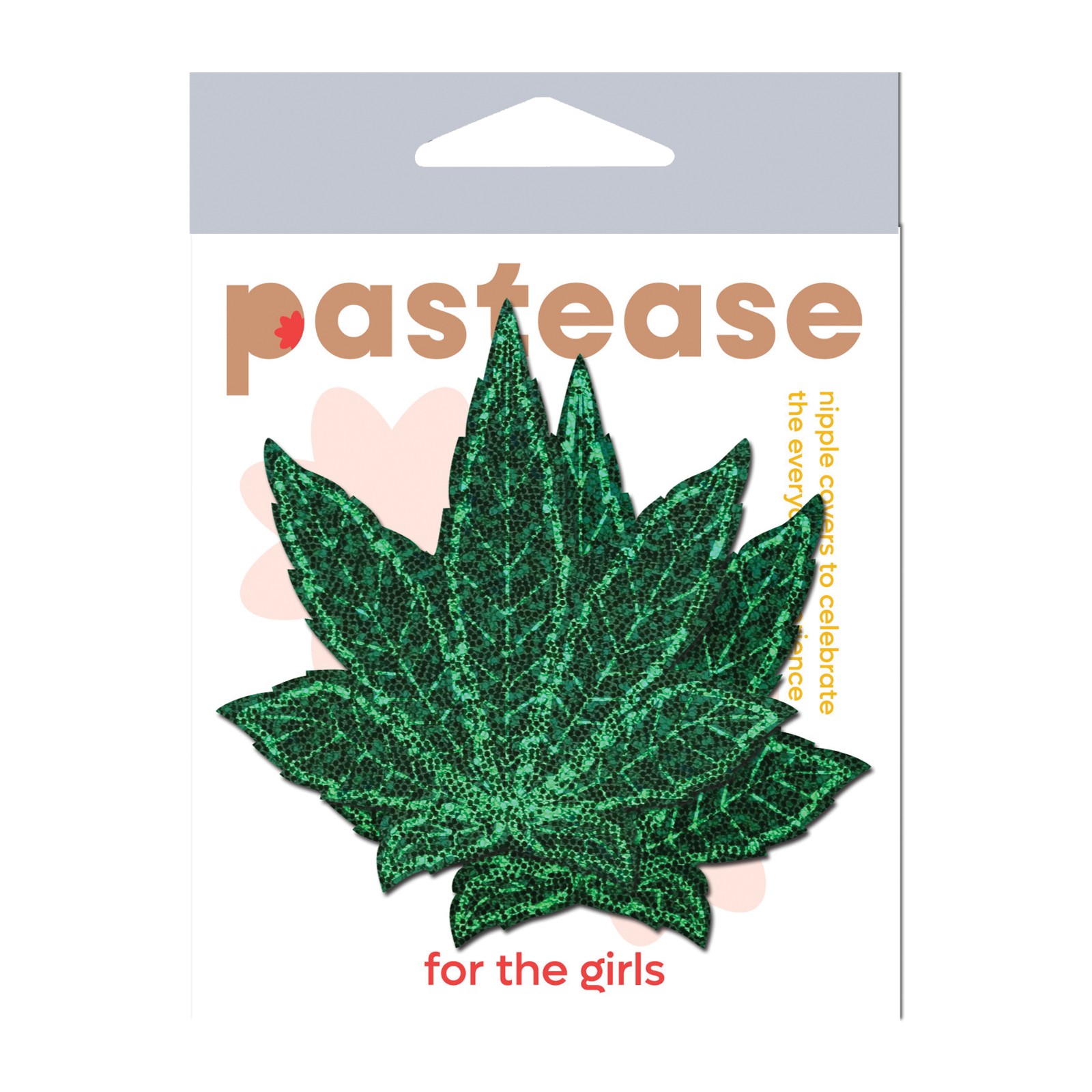 Pastease Premium Glitter Marijuana Leafs Green