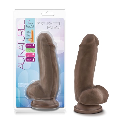 Blush Au Naturel 7 Inch Fat Boy Dildo Chocolate