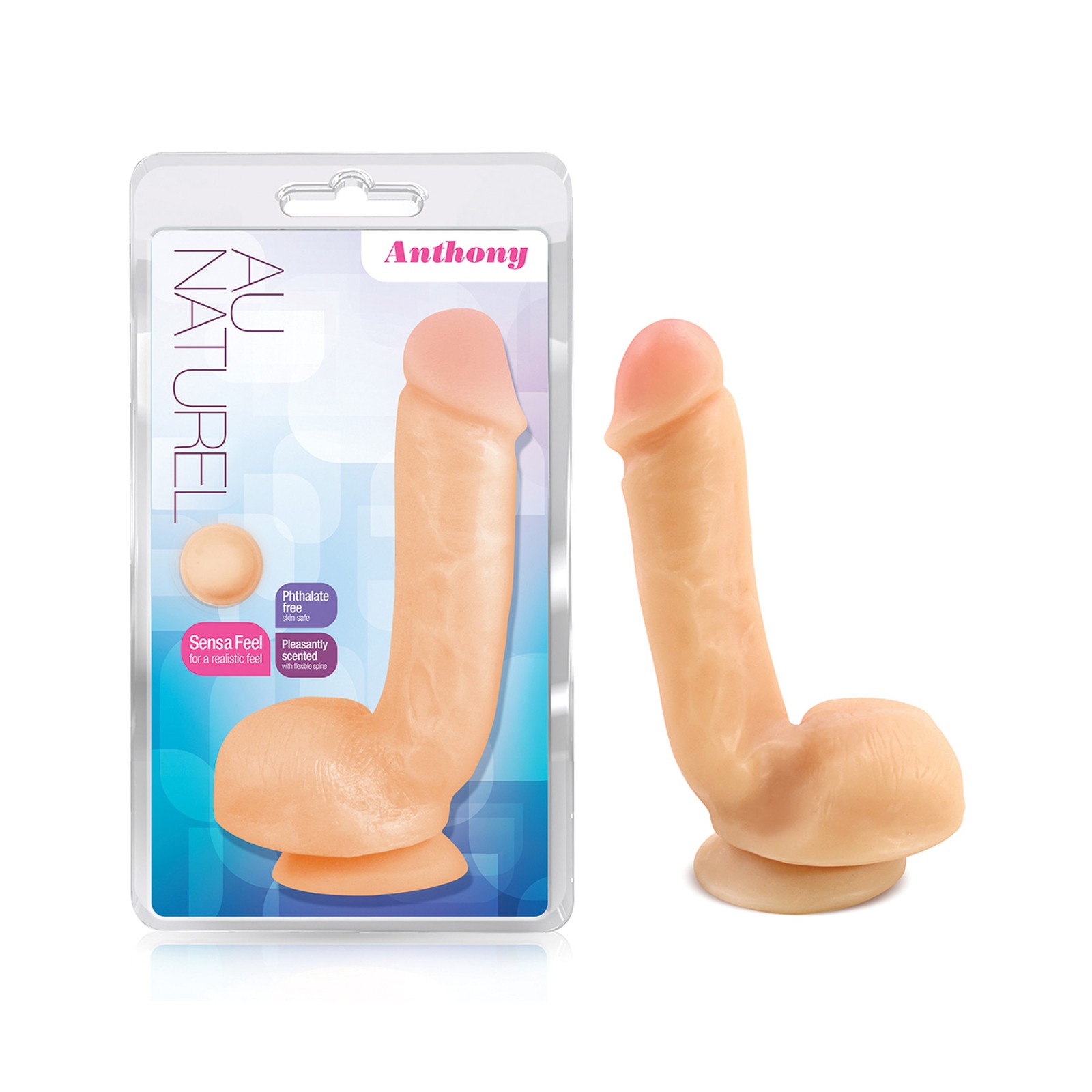 Dildo Blush Au Naturel Anthony de Doble Densidad