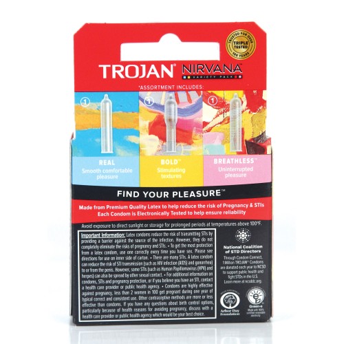 Condones Trojan Nirvana Pack de 3