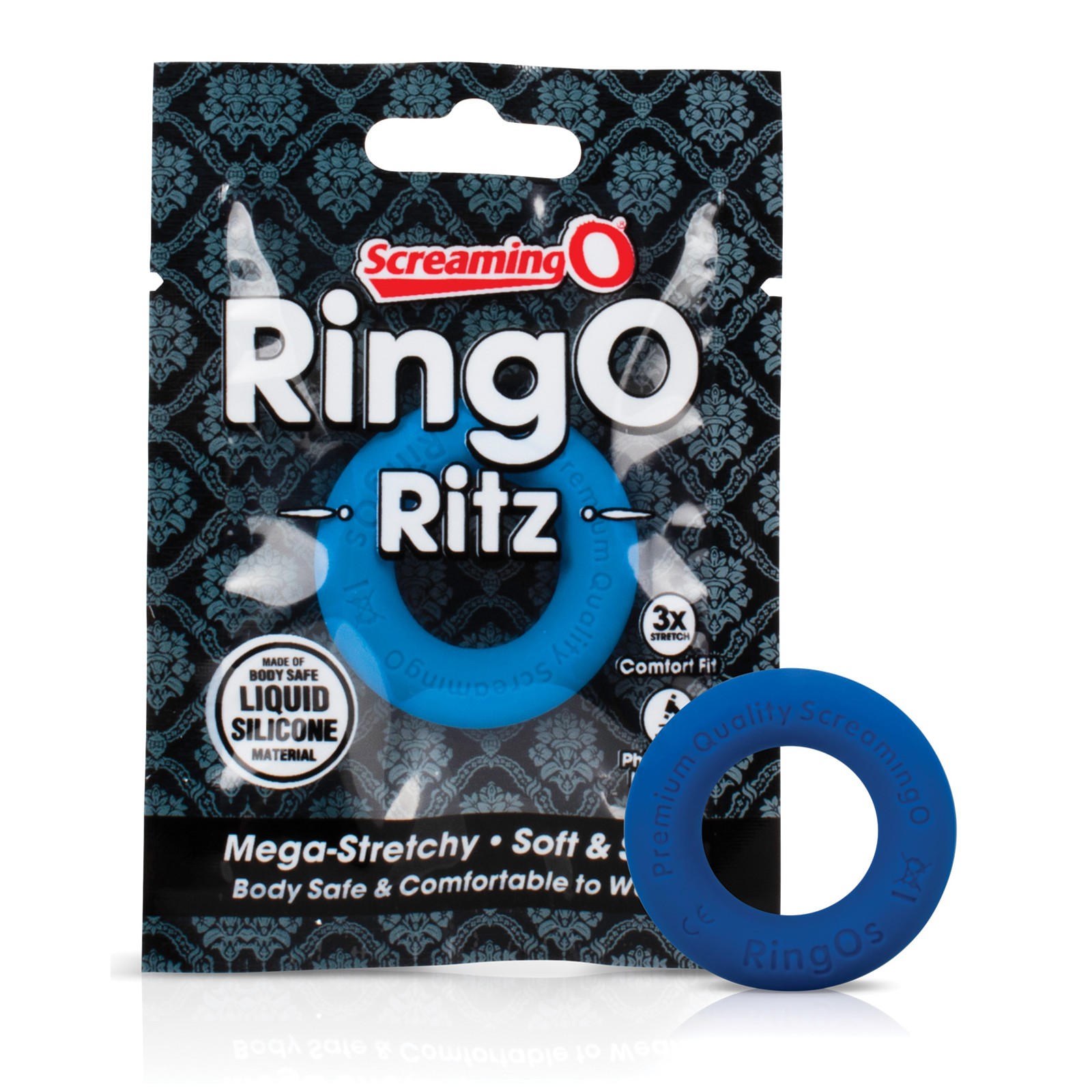 Anillo Screaming O RingO Ritz Azul de Silicona